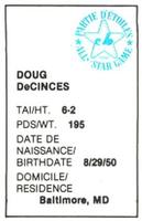 1982 All-Star Game Program Inserts #NNO Doug DeCinces Back