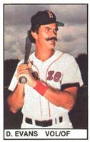 1982 All-Star Game Program Inserts #NNO Dwight Evans Front