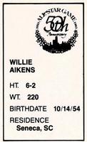 1983 All-Star Game Program Inserts #NNO Willie Aikens Back