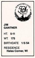 1983 All-Star Game Program Inserts #NNO Jim Gantner Back