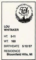 1983 All-Star Game Program Inserts #NNO Lou Whitaker Back