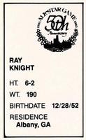 1983 All-Star Game Program Inserts #NNO Ray Knight Back