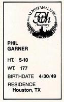 1983 All-Star Game Program Inserts #NNO Phil Garner Back