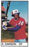 1983 All-Star Game Program Inserts #NNO Andre Dawson Front