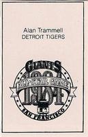 1984 All-Star Game Program Inserts #NNO Alan Trammell Back