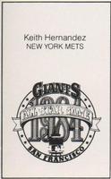 1984 All-Star Game Program Inserts #NNO Keith Hernandez Back