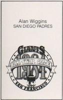 1984 All-Star Game Program Inserts #NNO Alan Wiggins Back