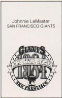 1984 All-Star Game Program Inserts #NNO Johnnie LeMaster Back
