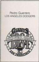 1984 All-Star Game Program Inserts #NNO Pedro Guerrero Back