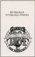 1984 All-Star Game Program Inserts #NNO Bill Madlock Back