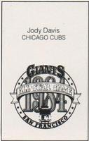 1984 All-Star Game Program Inserts #NNO Jody Davis Back