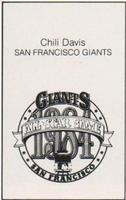 1984 All-Star Game Program Inserts #NNO Chili Davis Back