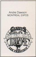 1984 All-Star Game Program Inserts #NNO Andre Dawson Back