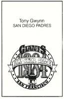 1984 All-Star Game Program Inserts #NNO Tony Gwynn Back