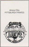 1984 All-Star Game Program Inserts #NNO Amos Otis Back