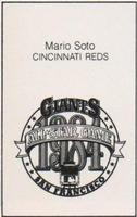 1984 All-Star Game Program Inserts #NNO Mario Soto Back