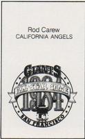 1984 All-Star Game Program Inserts #NNO Rod Carew Back