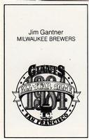 1984 All-Star Game Program Inserts #NNO Jim Gantner Back