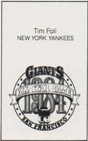 1984 All-Star Game Program Inserts #NNO Tim Foli Back
