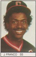 1984 All-Star Game Program Inserts #NNO Julio Franco Front