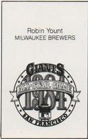 1984 All-Star Game Program Inserts #NNO Robin Yount Back