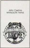 1984 All-Star Game Program Inserts #NNO John Castino Back