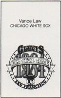 1984 All-Star Game Program Inserts #NNO Vance Law Back