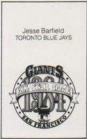 1984 All-Star Game Program Inserts #NNO Jesse Barfield Back