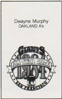 1984 All-Star Game Program Inserts #NNO Dwayne Murphy Back
