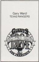 1984 All-Star Game Program Inserts #NNO Gary Ward Back