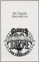1984 All-Star Game Program Inserts #NNO Bill Caudill Back