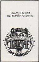 1984 All-Star Game Program Inserts #NNO Sammy Stewart Back