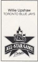 1985 All-Star Game Program Inserts #NNO Willie Upshaw Back