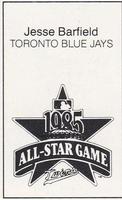 1985 All-Star Game Program Inserts #NNO Jesse Barfield Back