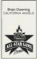 1985 All-Star Game Program Inserts #NNO Brian Downing Back