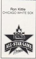 1985 All-Star Game Program Inserts #NNO Ron Kittle Back