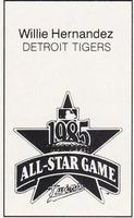 1985 All-Star Game Program Inserts #NNO Willie Hernandez Back
