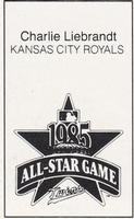 1985 All-Star Game Program Inserts #NNO Charlie Leibrandt Back