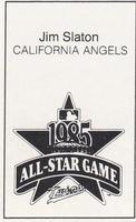 1985 All-Star Game Program Inserts #NNO Jim Slaton Back