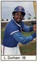 1985 All-Star Game Program Inserts #NNO Leon Durham Front