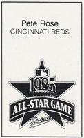 1985 All-Star Game Program Inserts #NNO Pete Rose Back