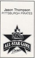 1985 All-Star Game Program Inserts #NNO Jason Thompson Back