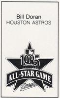 1985 All-Star Game Program Inserts #NNO Bill Doran Back