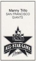 1985 All-Star Game Program Inserts #NNO Manny Trillo Back