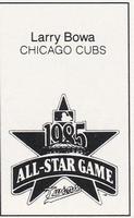 1985 All-Star Game Program Inserts #NNO Larry Bowa Back