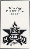 1985 All-Star Game Program Inserts #NNO Ozzie Virgil Back