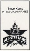 1985 All-Star Game Program Inserts #NNO Steve Kemp Back