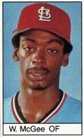 1985 All-Star Game Program Inserts #NNO Willie McGee Front