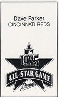 1985 All-Star Game Program Inserts #NNO Dave Parker Back