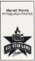 1985 All-Star Game Program Inserts #NNO Marvell Wynne Back